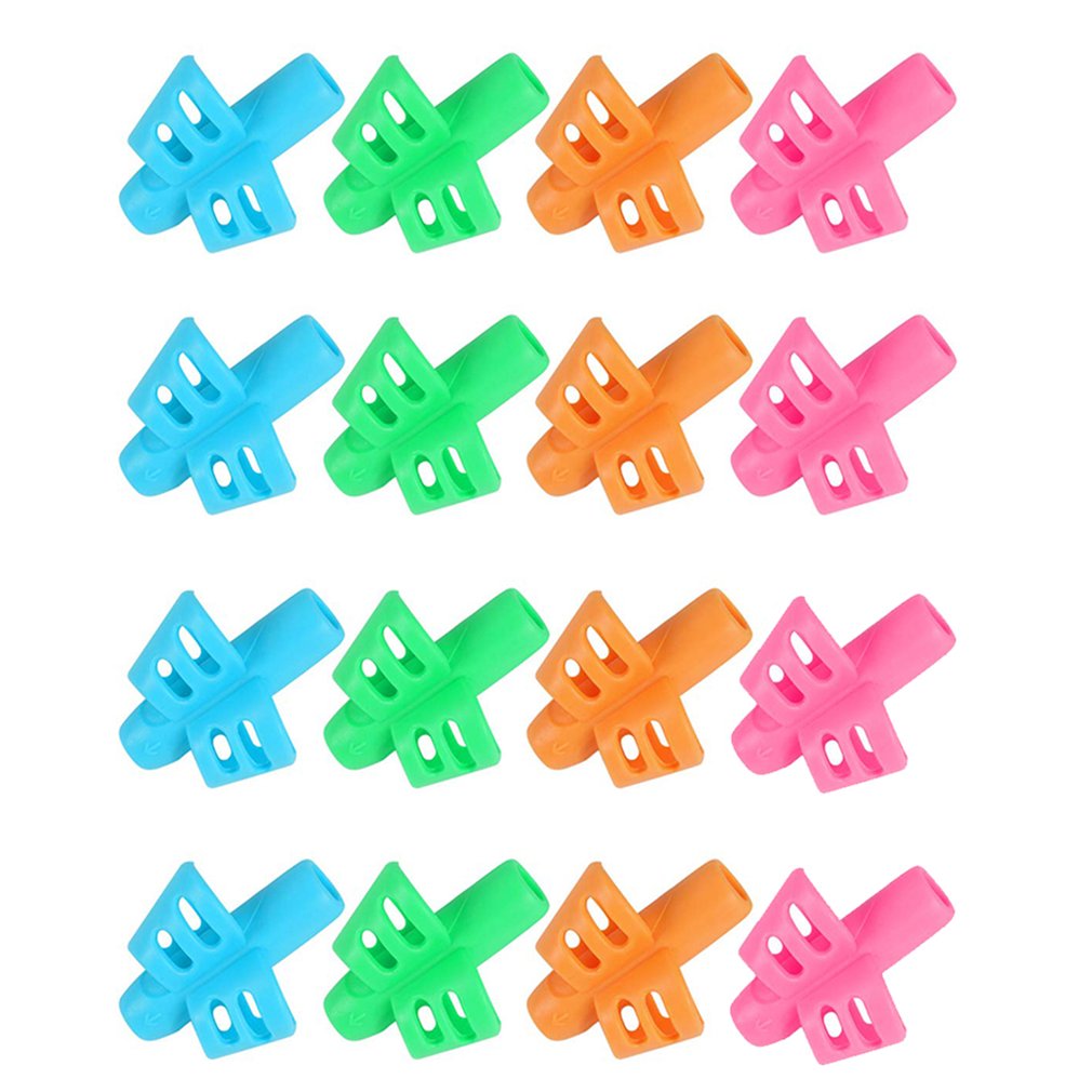 16 Pcs Pen holder Students Pencil silicon Holding Practise Device For Correcting Learning Stationery Kids School Supplies