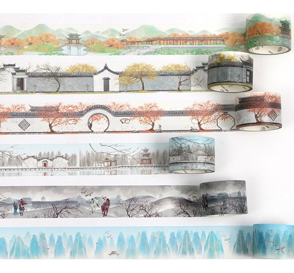 24 NEW Washi Tape Chinese Classical style Flowers/Girls Japanese Decorative Adhesive DIY Masking Paper Washi Tape Stickers Label