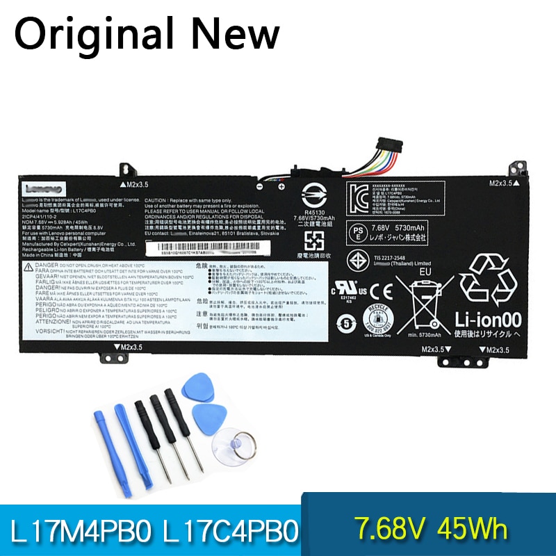 NEW Original Battery L17C4PB0 L17M4PB0 For Lenovo Xiaoxin Air 14ARR 14IKBR 15ARR 15IKBR Ideapad 530s-14IKB 530s-15IKB