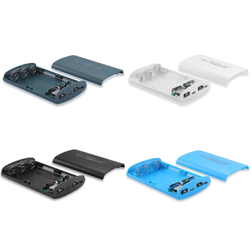 18650 Battery Power Bank Case Storage Box 5V Dual USB Port Mobile Phone Charger Battery Holder Charging Box Shell