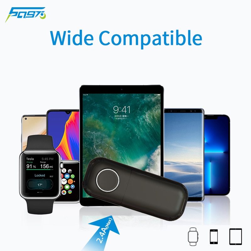 Pocket Power Bank 5000mAh Portable Wireless Charger Charging For iPhone 13 With Magnetic Charging Watch Function For iwatch