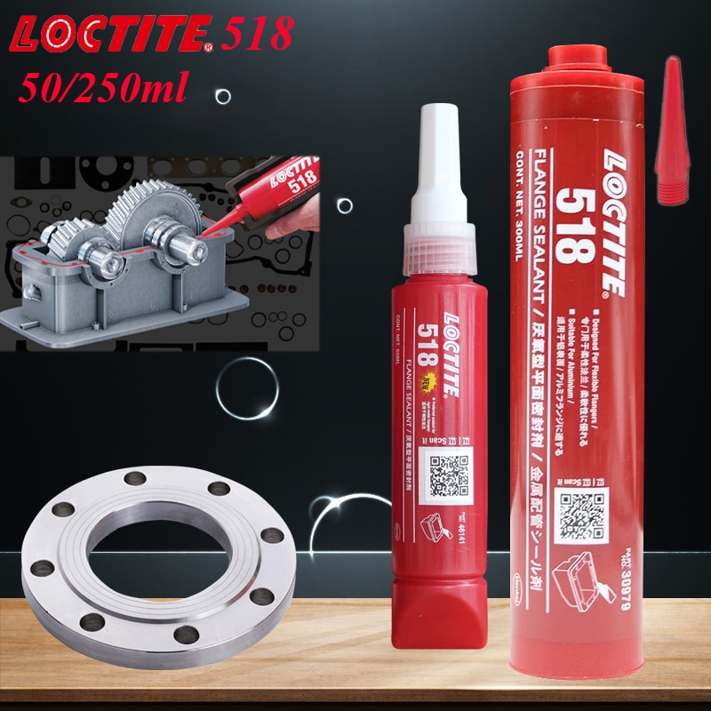 Plane Sealant Glue 300ml 50ml Loctite 518 Adhesive Anaerobic Flexible Sealant for Industrial Maintenance of Rigid Flange
