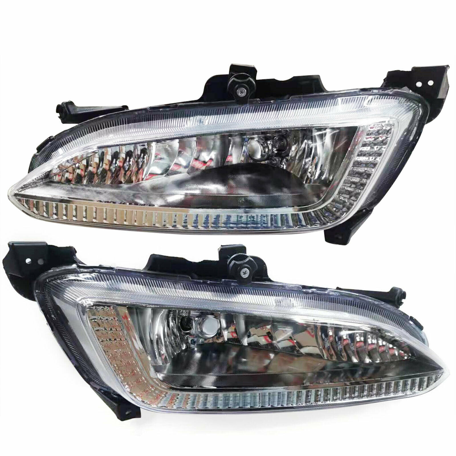 For Hyundai IX45 Santa Fe 2013 2014 2015 1 Pair Fog Lights Left Right LED Daytime Running Lamp