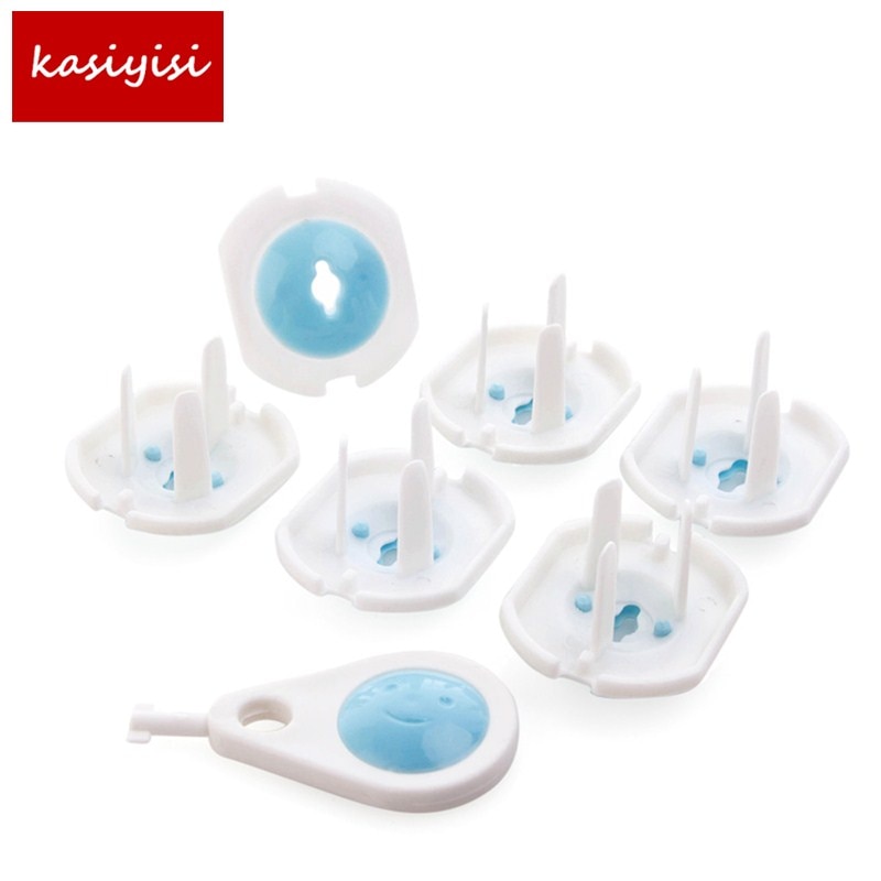 6 PCS Children Security Anti Electric Shock Socket Protective Cover Electric Socket for Preventing Electric Shock