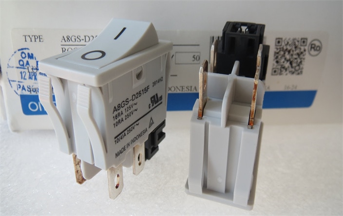 Original new 100% A8GS-D2515F rocker switch 4pin 2gear with coil power supply remote disconnect 10A250V