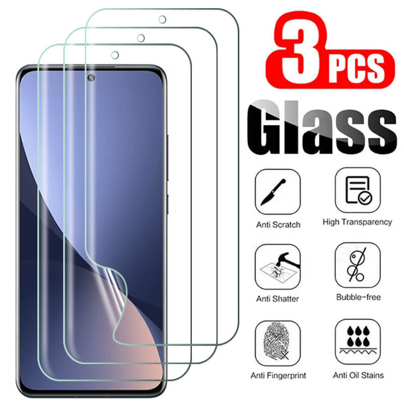 3Pcs Protective Films For Xiaomi Mi 12 Pro 12X 12 Screen Protector Hydrogel Film 3D On Xaomi Xiomi Mi12 Pro 12Pro Screen Protect