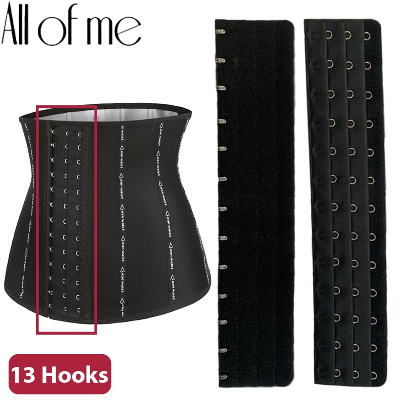 13 Hooks Corset Extender Women Elastic Bodyshaper Extension Strap Hook Clip Expander Adjustable Belt Buckle Intimates