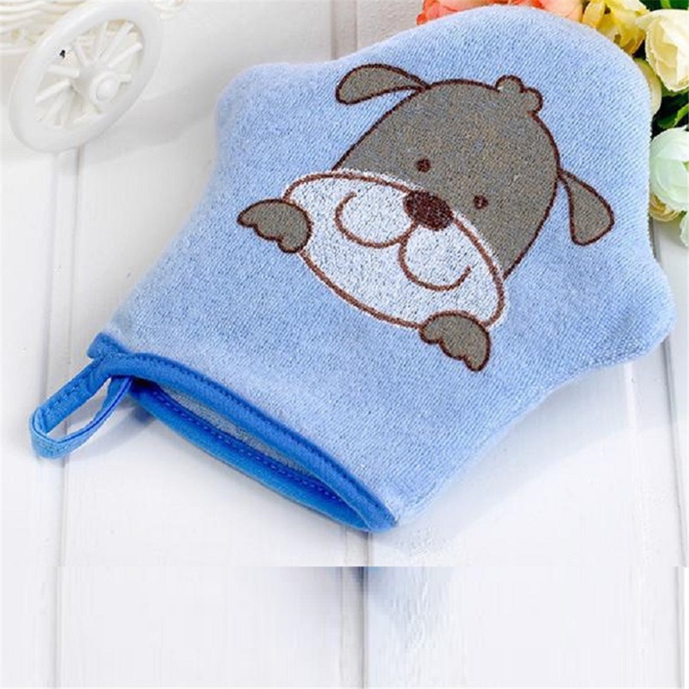 3colors Cartoon Super Soft Cotton Baby Shower Brush Cute Animal Modeling Sponge Powder Child Toiletries Comfortable Breathable