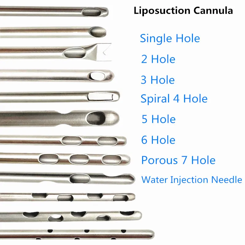 Liposuction Cannulas Mixed Multifunctional Fat Harvesting Cannula Porous Planer Needle Cannula Incision Cannula Beauy tools