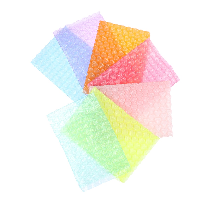 10Pc 15*10cm Heart-Shaped Bubble Bag Inflatable Foam Wrap For Packing Mailers Gift Self Seal Padded Bags For Book Magazine Lined