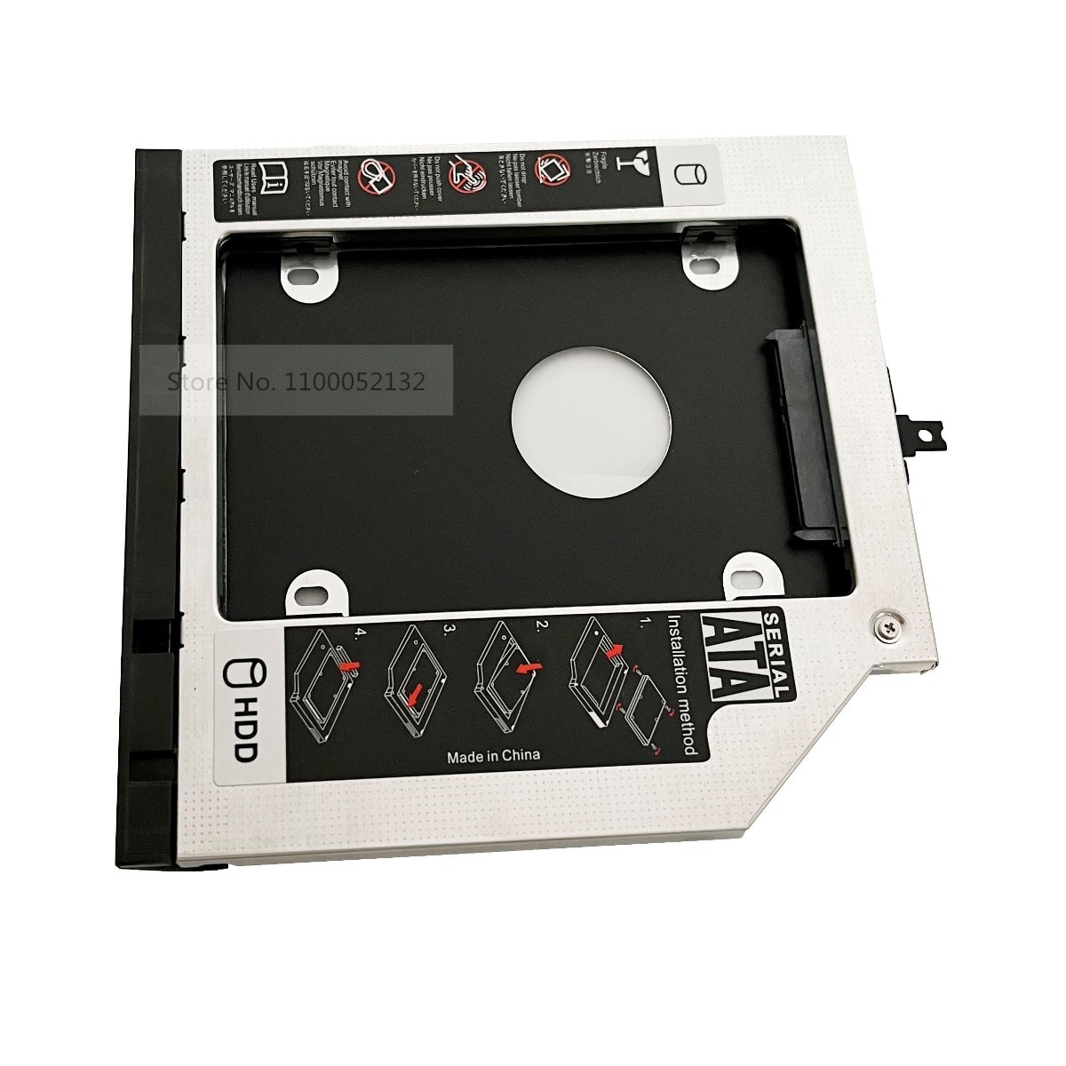 with Faceplate Bezel 2nd SSD HDD Hard Drive Adapter Optical Bay Caddy Frame Bracket for Lenovo Thinkpad L440 L540 Series