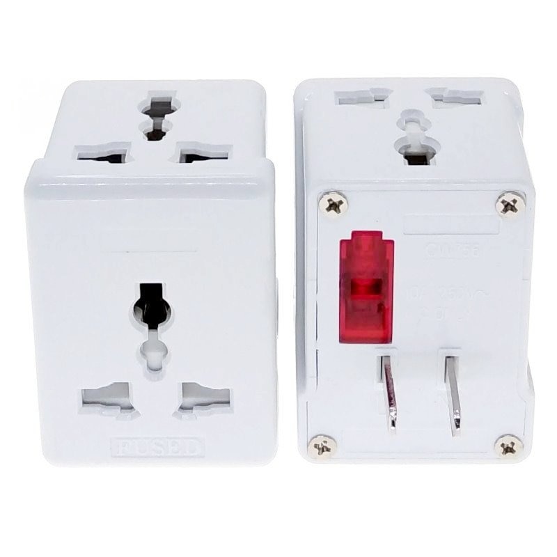 3 IN 1 - US Outlet Socket Splitter Adapter 10A Fused Masterplug