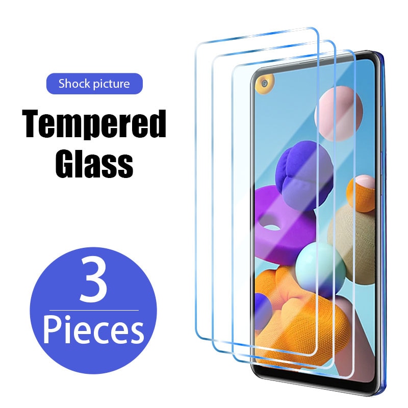 3PCS protective glass for Samsung Galaxy S20 S10 FE 5G Lite F41 screen protector for samusng Galaxy A9 A8 A7 A6 Plus 2018 glass