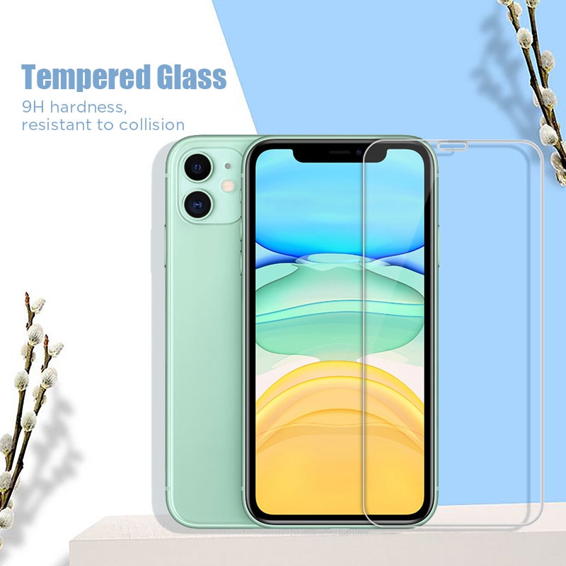 Tempered Glass for iPhone 11 12 Pro Max Mini X XR XS Max Protective Glass for iPhone 7 8 6 6S Plus 5 5S Se Hard Film