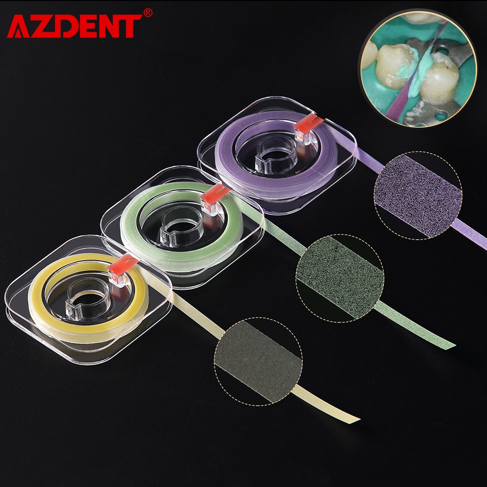 AZDENT Dental Polishing Strip Roll 6m*4mm Resin Teeth Grinding Sanding Shaping Dentist Material