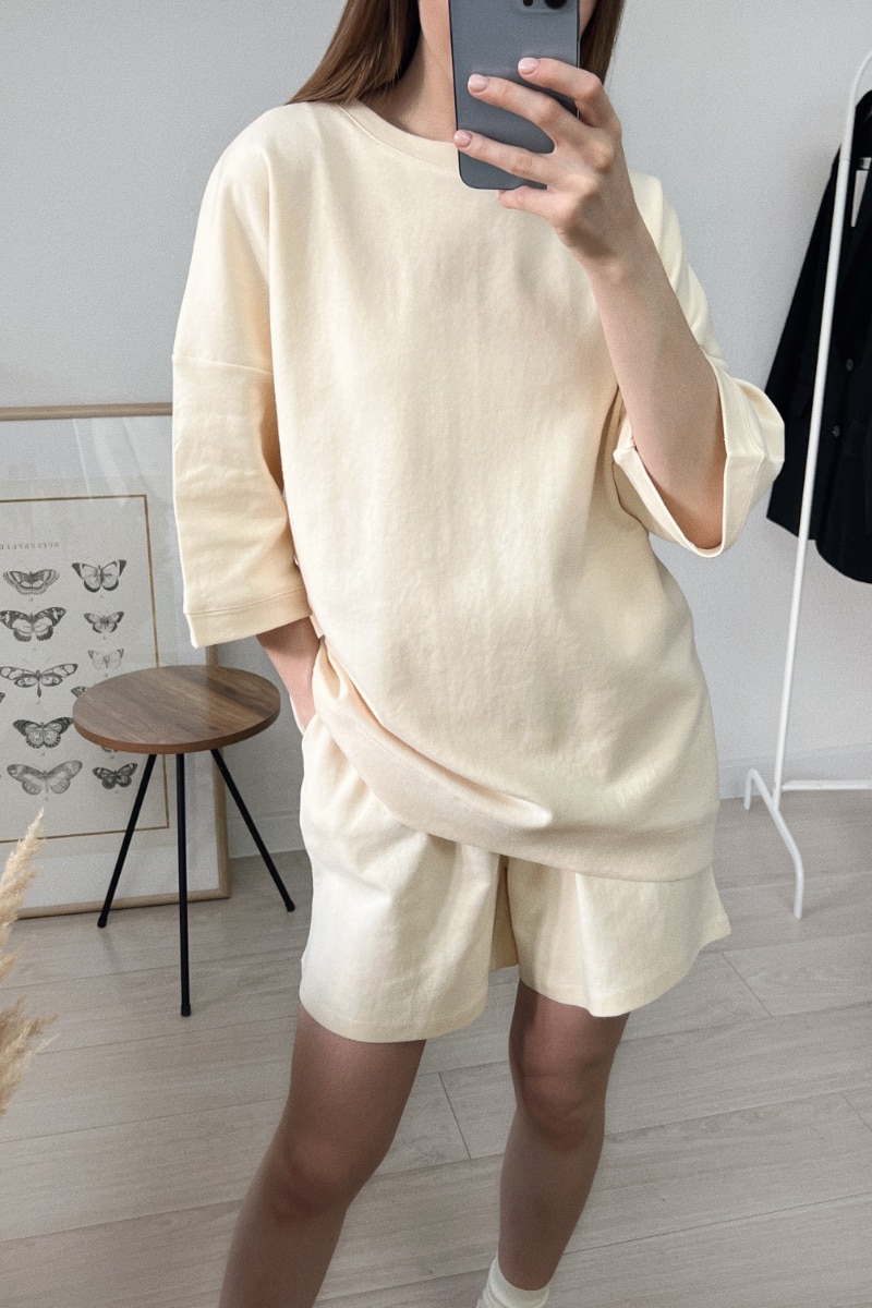 2022 summer new loose Korean style sports casual suit for women
