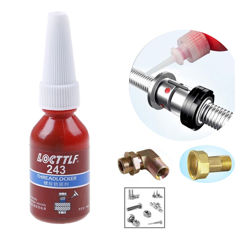 10ml 243 Screw Glue Thread Locking Agent Anaerobic Adhesive 243 242 271 272 277 680 Glue 10ml Oil Resistance Fast Curing