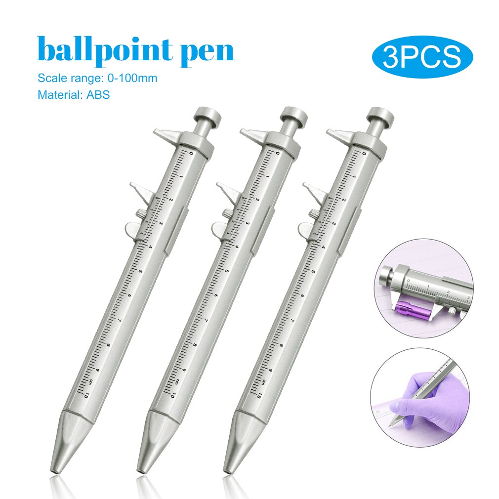 Multifunction Gel Ink Pen Vernier Caliper Roller Ball Pen Stationery Ball-Point Ball-Point 0.5mm Drop shipping Stationery Gift