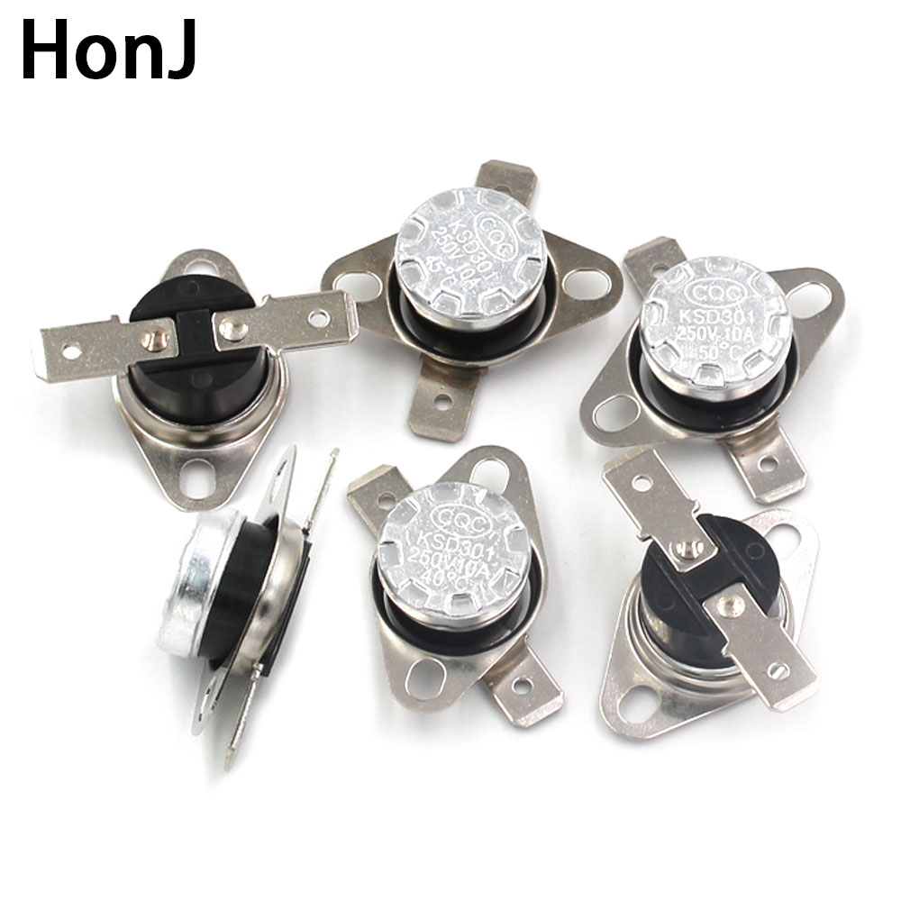Bimetal thermostat KSD301 0C~350C Temperature Switch Thermal Control 85C 95C 105C 125C 135C 145C 180C 250C 300C 350C Degree