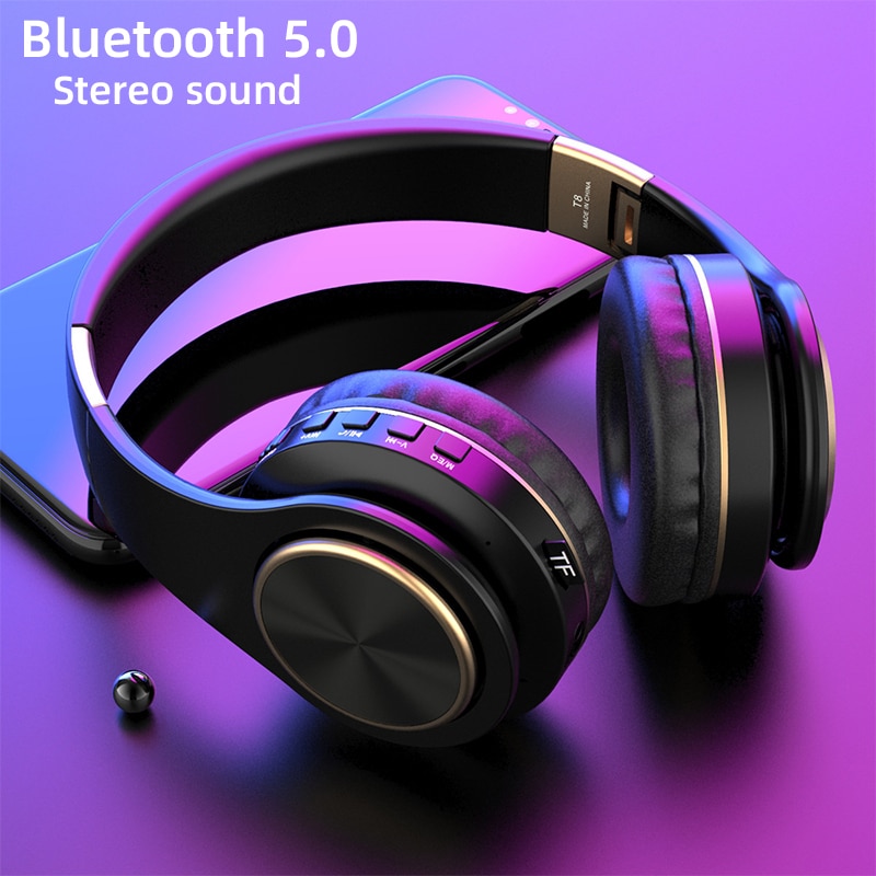 Headphones Wireless Earphone Bluetooth Headset Stereo Foldable Sport Earphone Microphone Headset Handfree MP3 Player