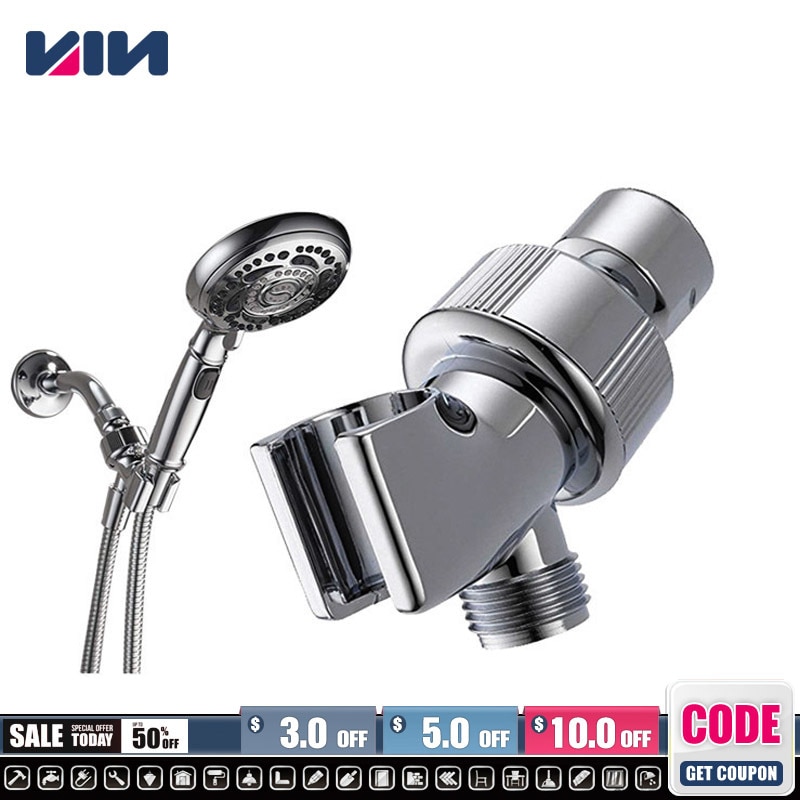Adjustable American Shower Arm Mounted Shower Head Holder Bracket for Bathroom ShowerHead Divertor Tools Tap Adapter Holder