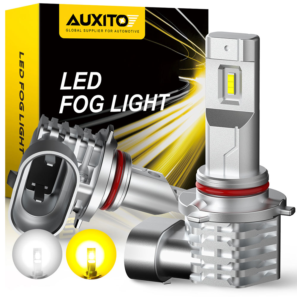 AUXITO 2Pcs H10 9145 LED Fog Light High Power CSP Chipsets H8 H11 LED Daytime Running Lamps 9005 HB3 9006 HB4 Yellow White Bulbs