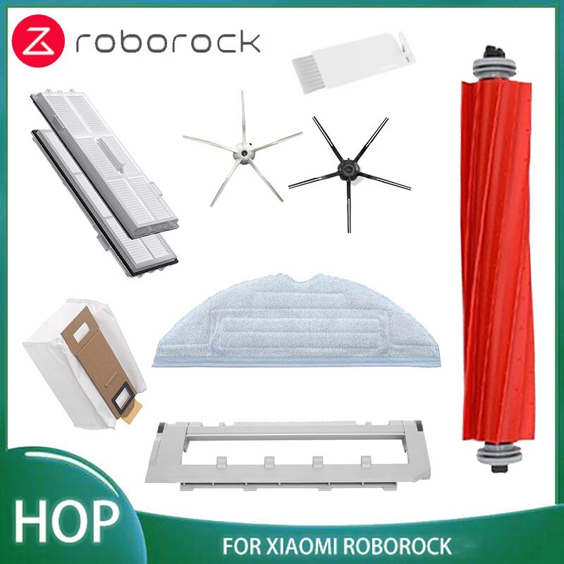 New Main Brush Side Brush Hepa Filter Mop Cloth For Xiaomi Roborock S7 T7S T7S Plus Vacuum Cleaner Spare Parts