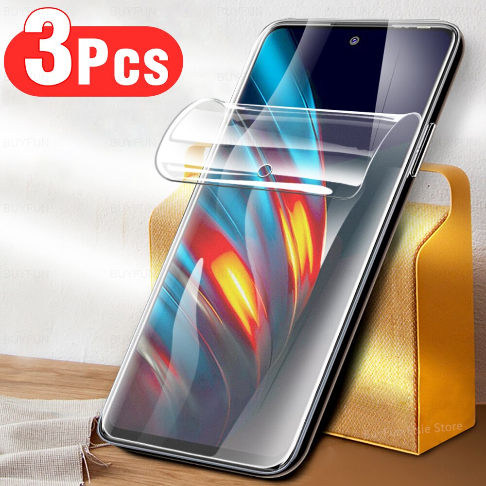 3 PCS Hydrogel Film For Tecno Pova 2 Screen Protector Soft TPU Cover For Tecno Pova2 LE7 Protective Film