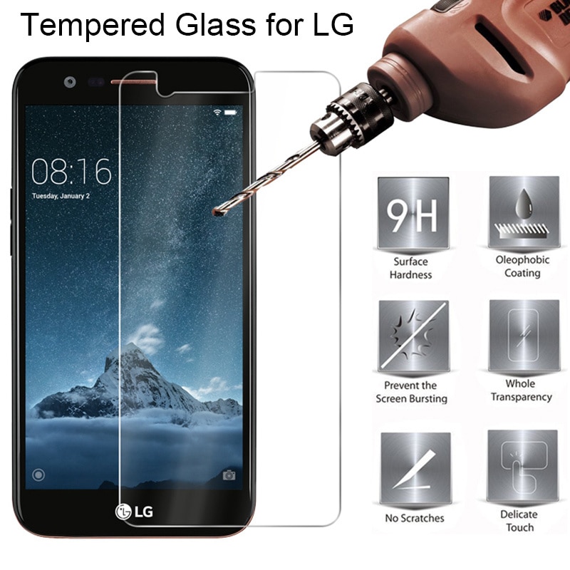Toughed Screen Protector for LG K10 2017 K10 Pro K30 Power Tempered Glass for LG K11 Plus K20 V Protective Glass on LG X Power 2