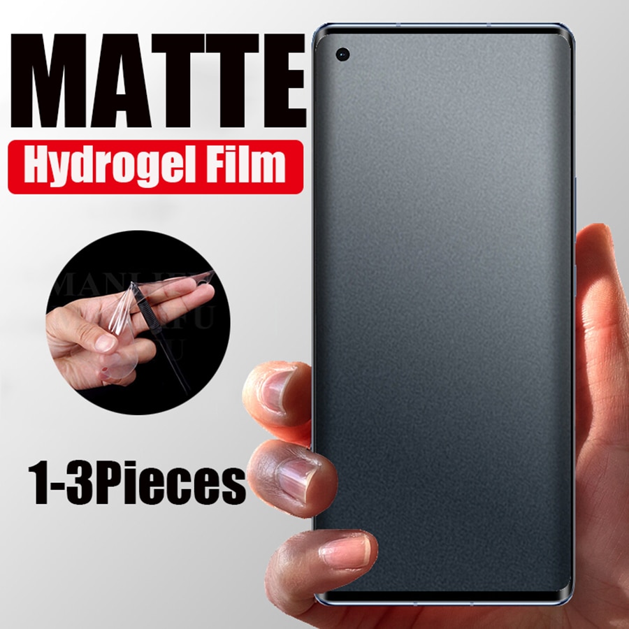 3PCS Matte Hydrogel Film on the Screen Protector For OnePLus 7T 6T 5T 8T Pro Full Cover Protector For OnePLus 7 6 5 8 9 9R Nord