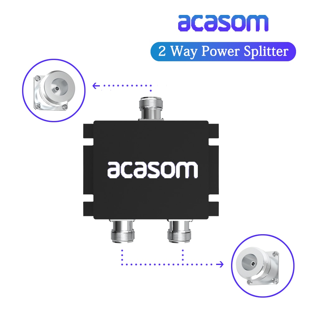 868MHz 915MHz Helium Splitter Miner Splitter Power Divider 2 Way N type
