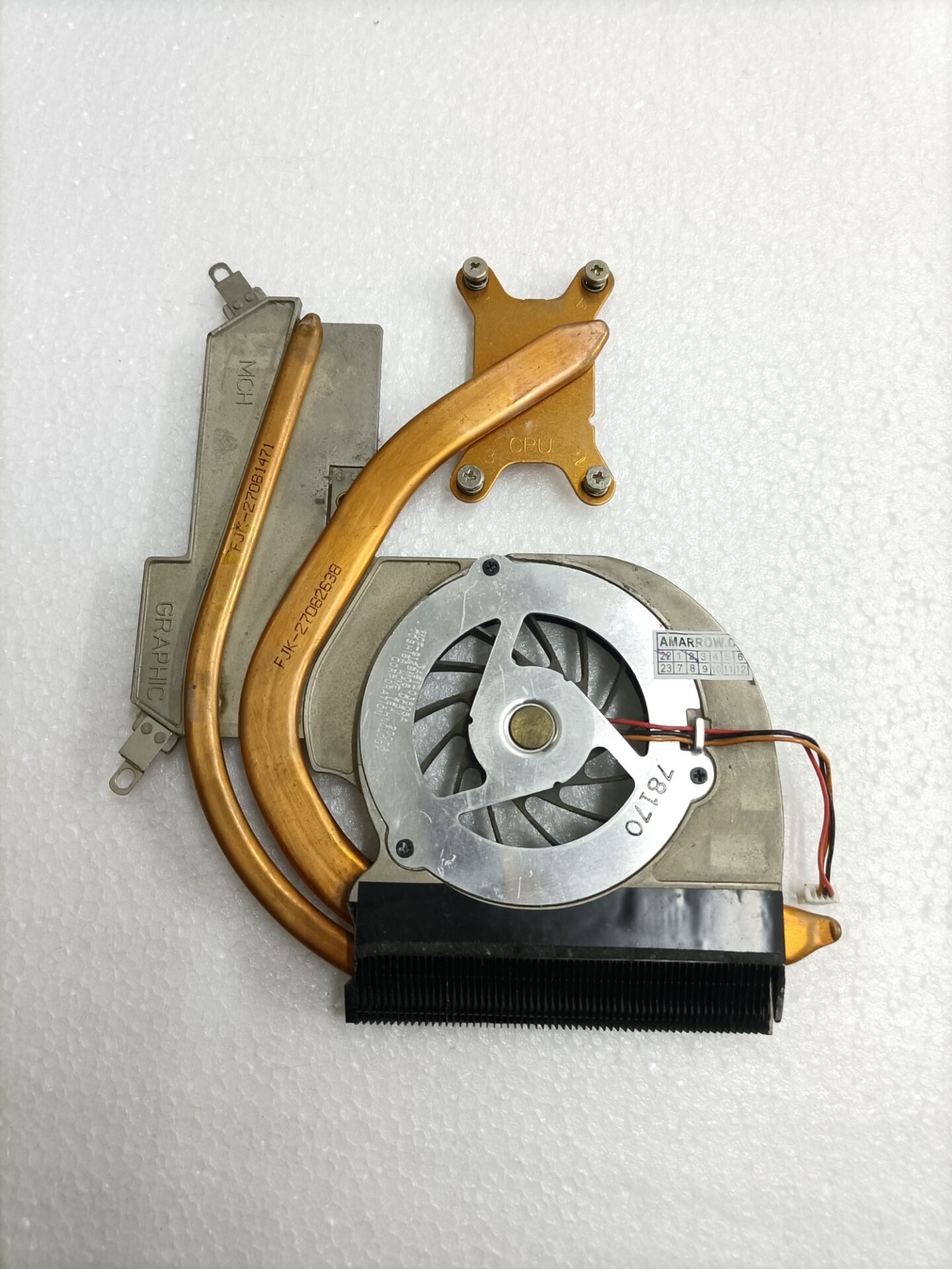 Original Laptop CPU Heatsink Cooling Fan for SAMSUNG R560 R70 CPU Cooler BA96-03224A BA96-03336A