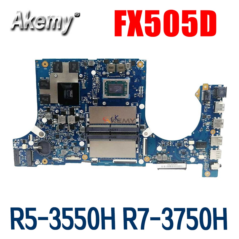 Notebook FX505D Mainboard for ASUS FX505DU FX505DV Laptop Motherboard AMD Ryzen R5-3550H R7-3750H RTX2060-6G