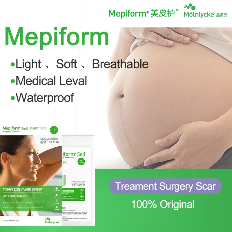 Mepiform Surgery Scars Removal Sheets Reusable Medical Scar Sheeting For Trauma Burn Acne Skin Repair Treatment Silicone Patch