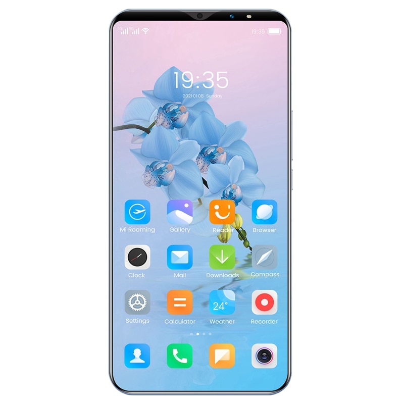 M10 Plus Smartphone 5.7-Inch MTK6572 Dual-Core 512MB RAM+4GB ROM Dual Card Dual Standby Android 4.0 Phone EU Plug