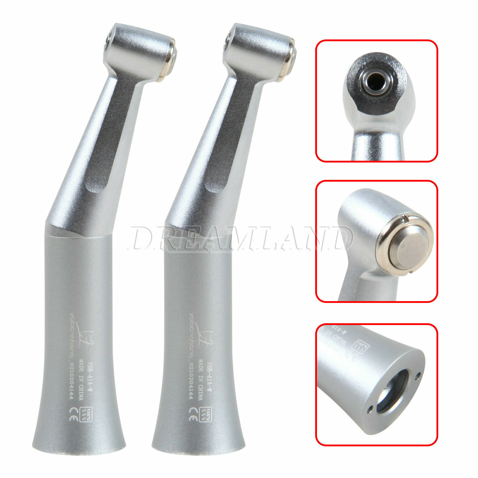 2pcs NSK FX23 Style Dental Low Speed Push Button Contra Angle Handpiece 1:1