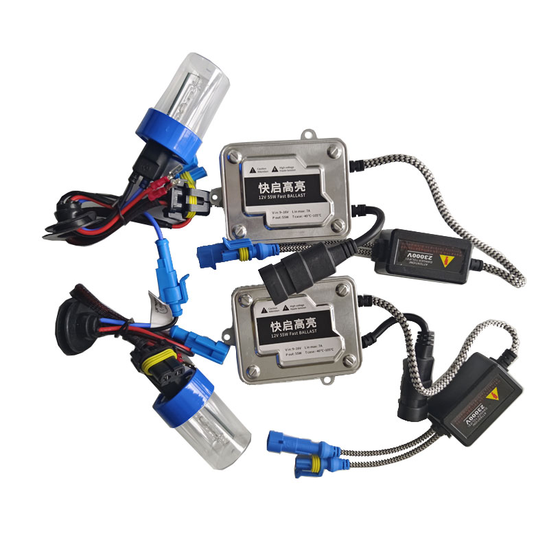 55W Super Bright HID Automotive Xenon Headlights SLIM BALLAST Kit H4 H7 H11 H8 H9 9005 880 H1 Lighting Upgrade High Power Bulb