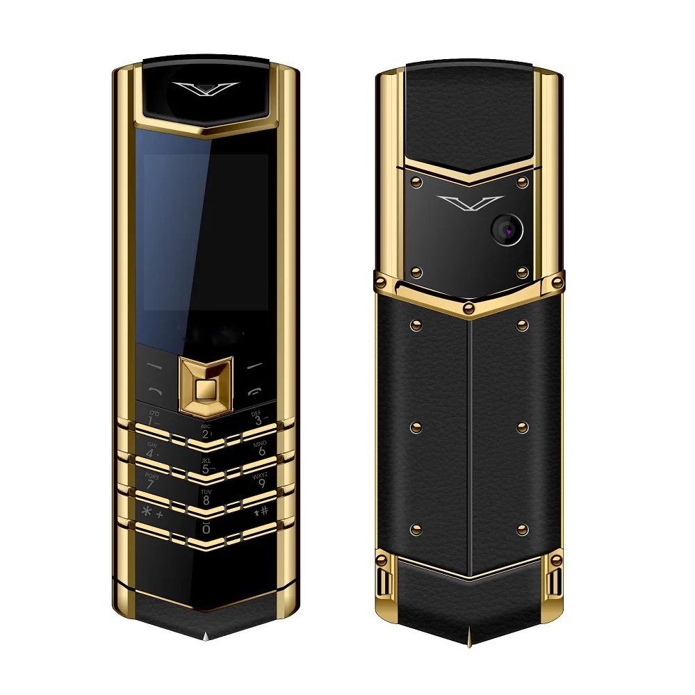 Luxury Signature Handmade Metal Mobile Phone for Seniors and Business Dual SIM Classic Keypad Ebook Business Feature Phone