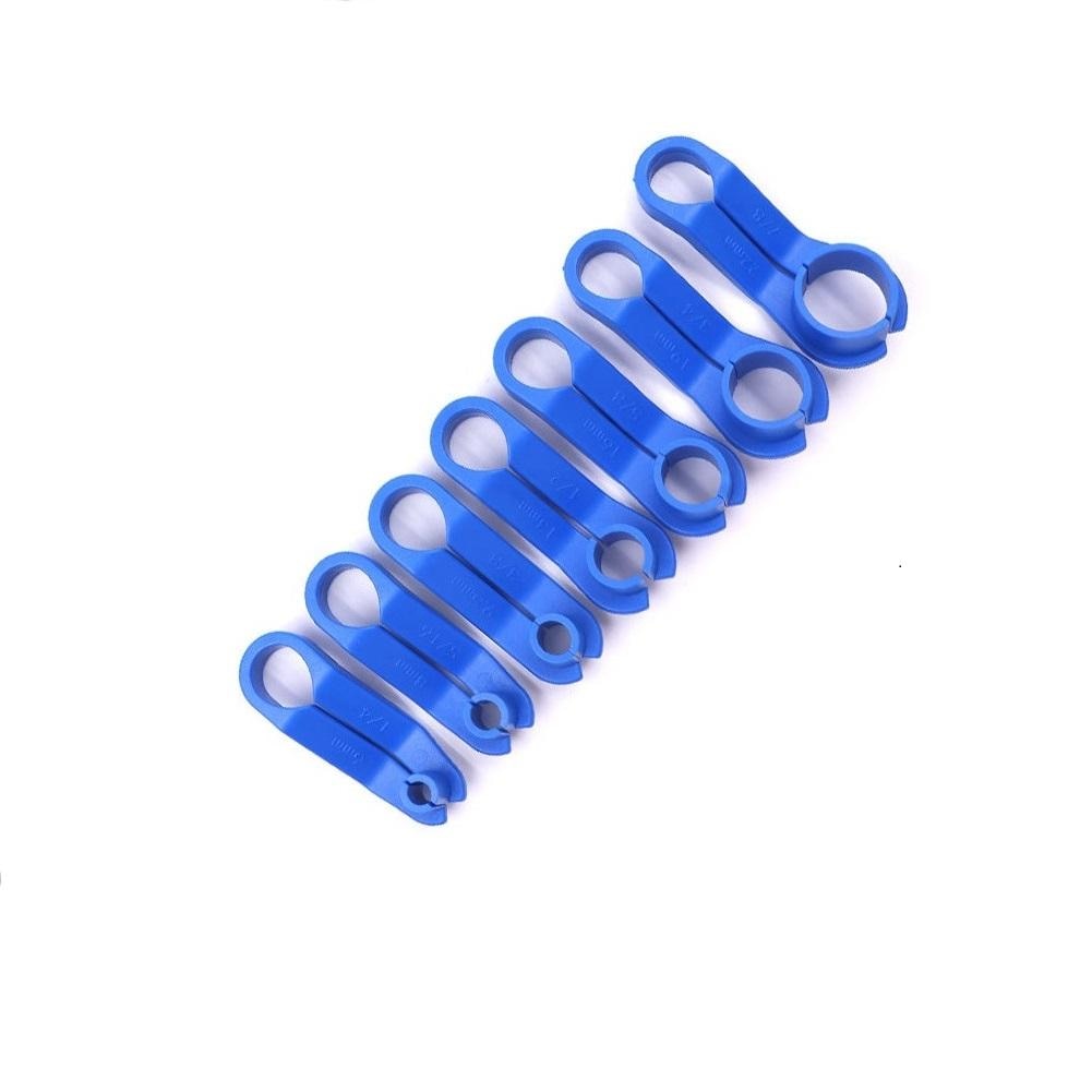 7 Pcs Car Fuel Line Disconnect Tool Automobile Air-conditioning Oil Pipe Disassembly Kit Multiple Sizes Pipe Clip Removal Tool