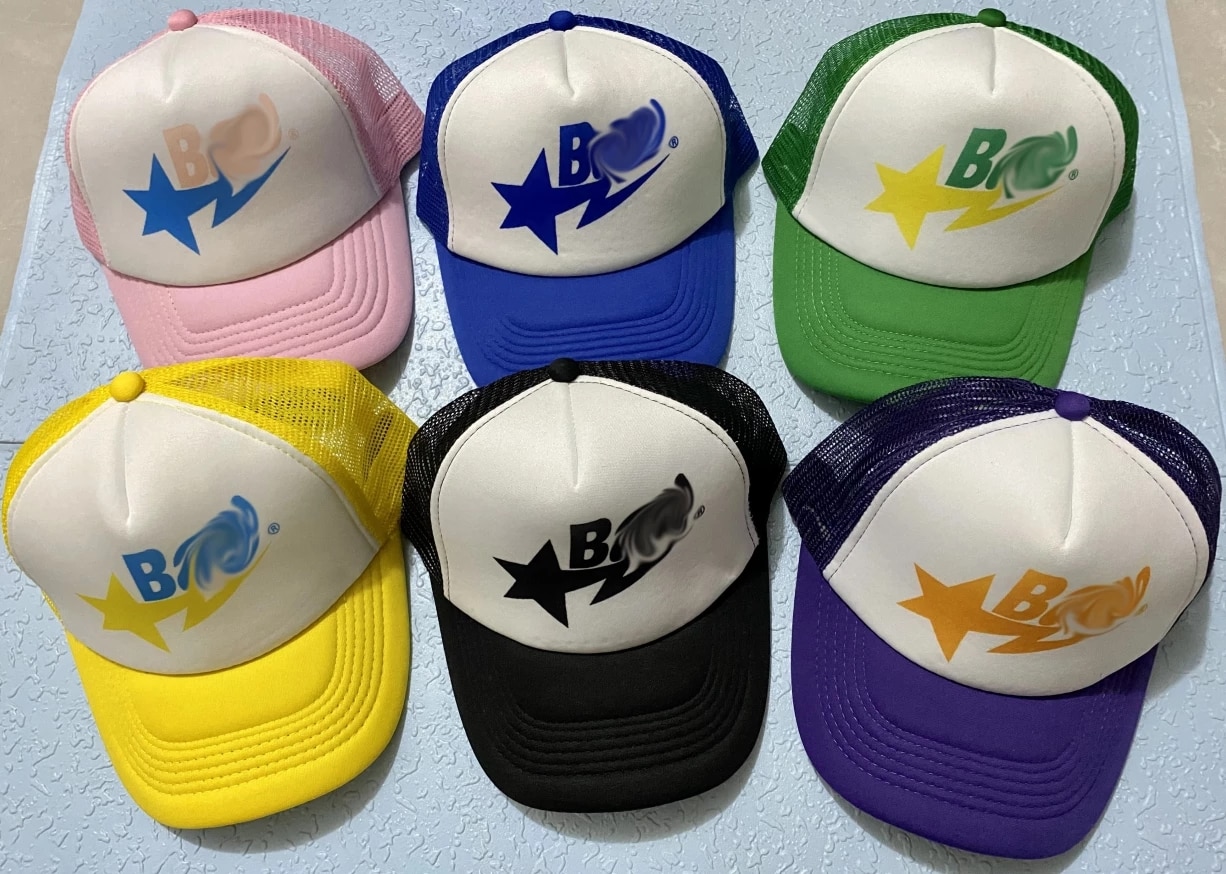 Nigos Star Mesh Cap Men Women Hiphop Street Fashion Word Print Hat Personalized Customization Free Shipping High Quality
