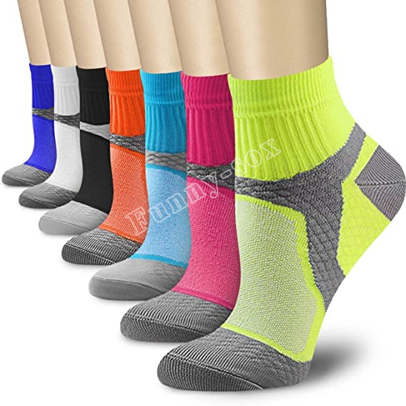 Breathable Deodorant Nylon Sports Socks Men's and Women's Mid-tube Socks Sweat-absorbing Sports Socks Multi-color Leis