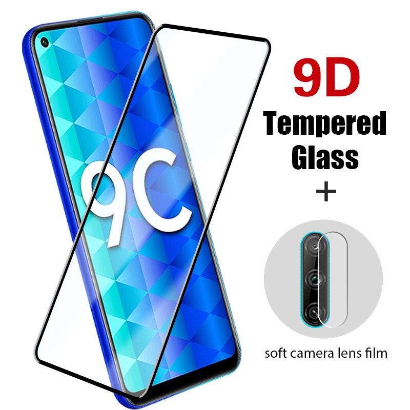 High Fit Front+Back Tempered Glass On Honor 10X X10 9X 8X 7X Lite 5G Screen Protector For Huawei Honor 9A 9C 8C 8A Pro Lens Film