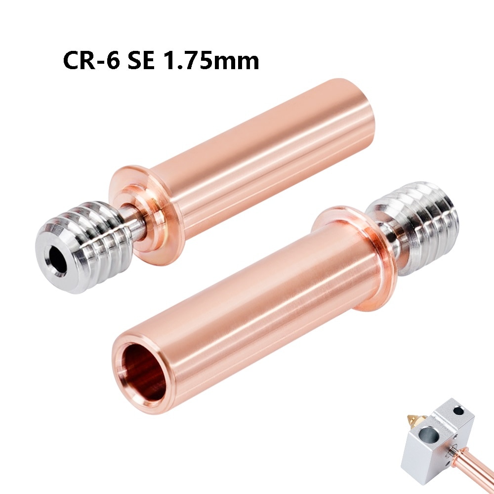 MEGA CR6 SE Titanium Alloy Copper Bi-Metal Heatbreak Throat For CR-6 SE Hotend 3D printer 1.75MM Filament Heat break Length 30mm