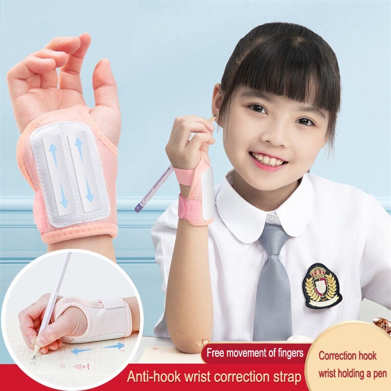 Anti-hook Wrist Corrector Holding Pen Posture Correction Primary School Children Beginners Writing Corrector Arm Wrist Gloves