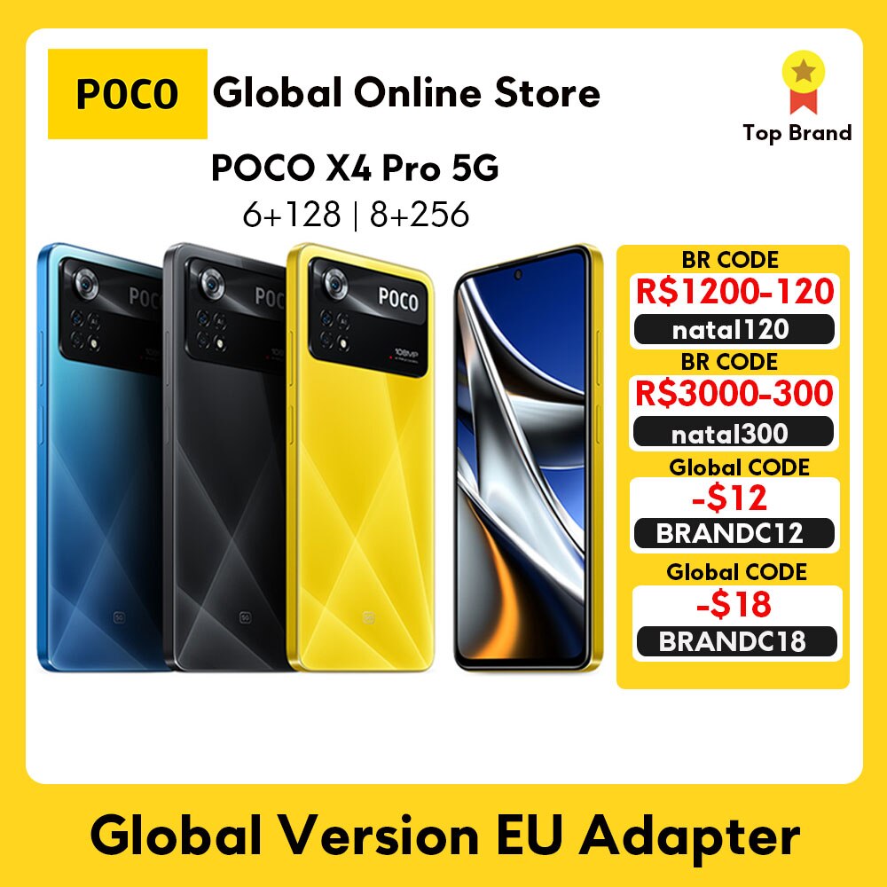 Global Version POCO X4 Pro 5G Smartphone Telephone 108MP Triple Camera 120Hz Amoled screen 67W turbo charging Snapdragon 695