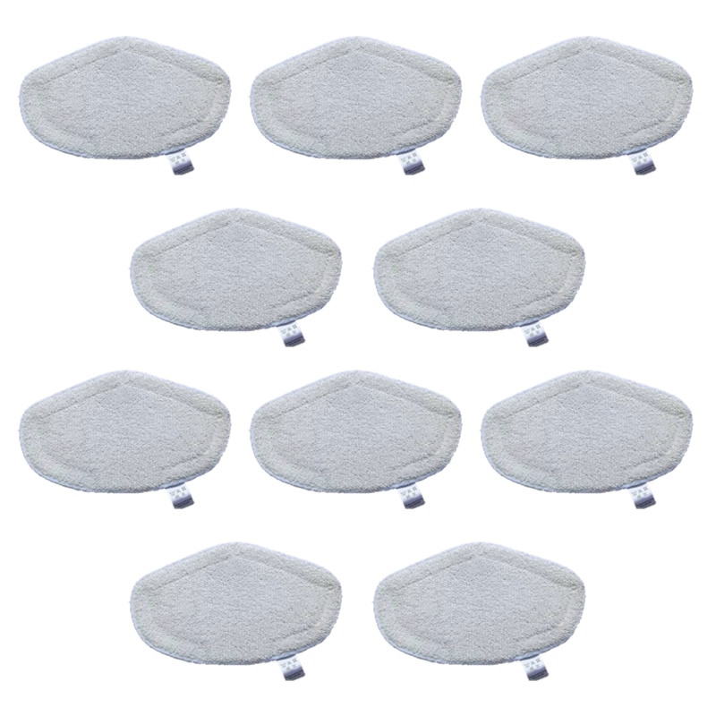 10PCS Microfiber steam mop Replacement Parts, for Polti Kit Vaporetto Series Steam Cleaner Mop Pads