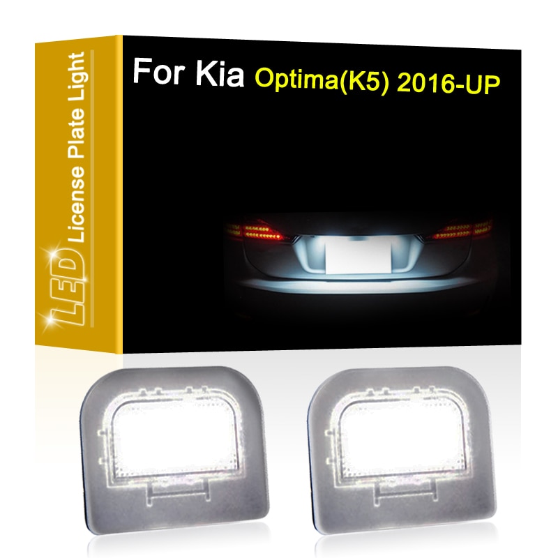 12V LED Number Plate Lamp For Kia Optima(K5) 2016 2017 2018 2019 2020 White License Plate Light Assembly