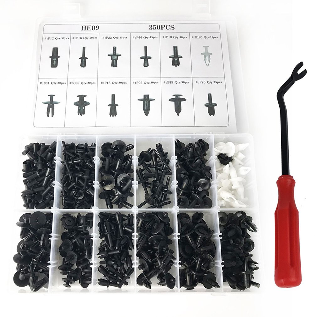 Car Body Plastic Push Pin Rivet Fasteners Trim Moulding Clip Screwdriver