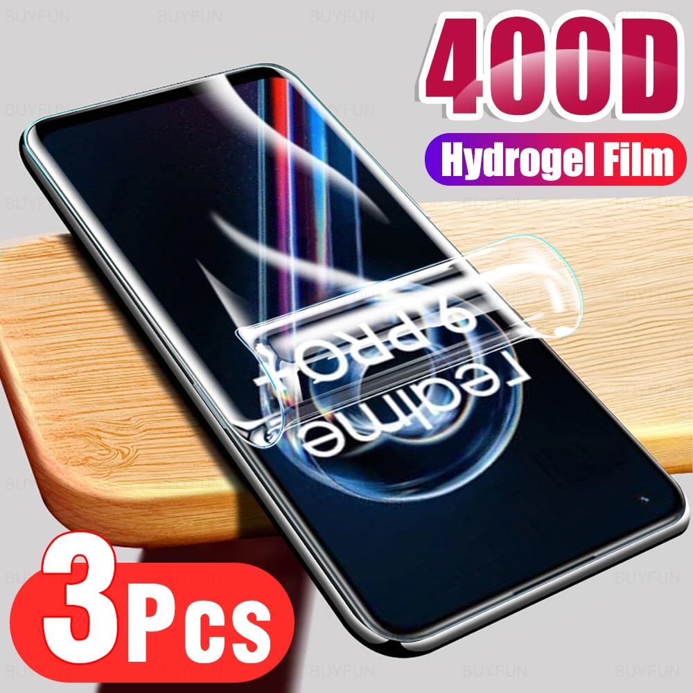 3PCS Screen Protective Film For Realme 9 Pro+ OPPO Realmi 9Pro Plus Realme9Pro Hydrogel Soft Film Protector Cover Not Glass