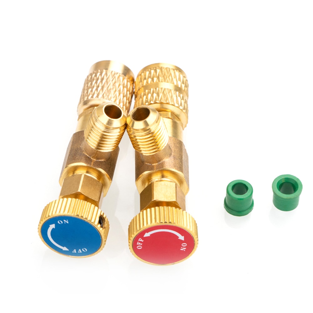 Hot Sale Air Conditioning Refrigerant Safety Valve R410A R22 1/4 " Refrigeration Charging Safety Liquid Adapter Hand Tool P